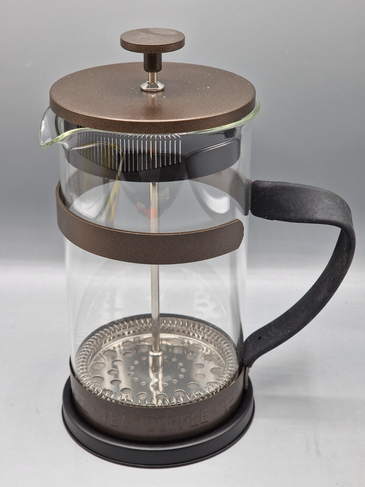 NAVARIS French Press Kanne, Retro, 1000 ml, Braun